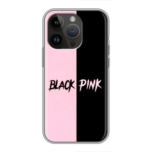 Чехол с рисунком «BLACK PINK» для iPhone 14 Pro