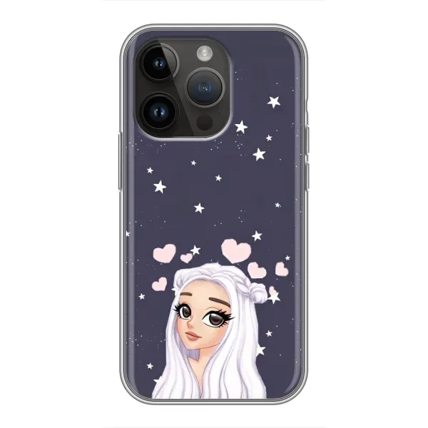 Чохол з малюнком «Дівчина та серця» для iPhone 14 Pro