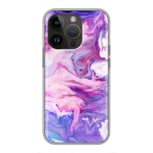 Чохли з тематикою "Мрамор" на Айфон 14 Про (Фіолетовий мрамор)