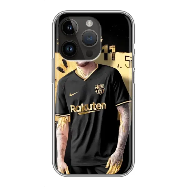 Чехол с рисунком «Gold Neymar» для iPhone 14 Pro