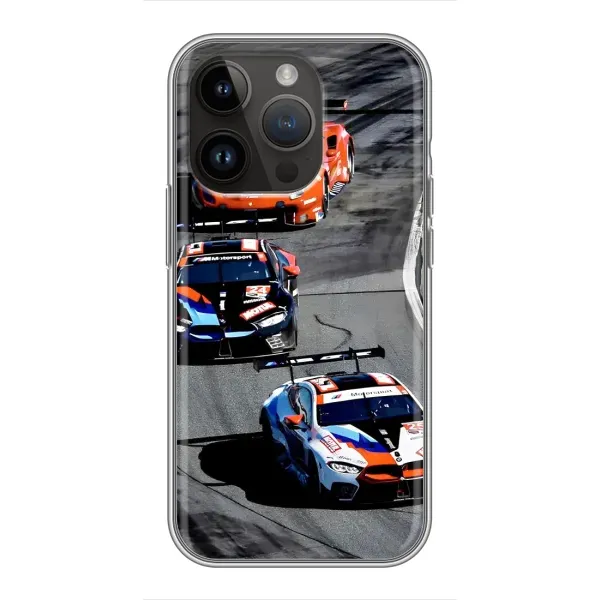 Чехол с рисунком «Гонщики» для iPhone 14 Pro