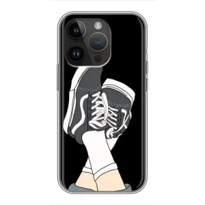 Чехол с Прикольным принтом на iPhone 14 Pro (Кеды)
