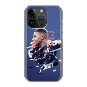 Чехол (TPU) с Футболистом на iPhone 14 Pro (Килиан)