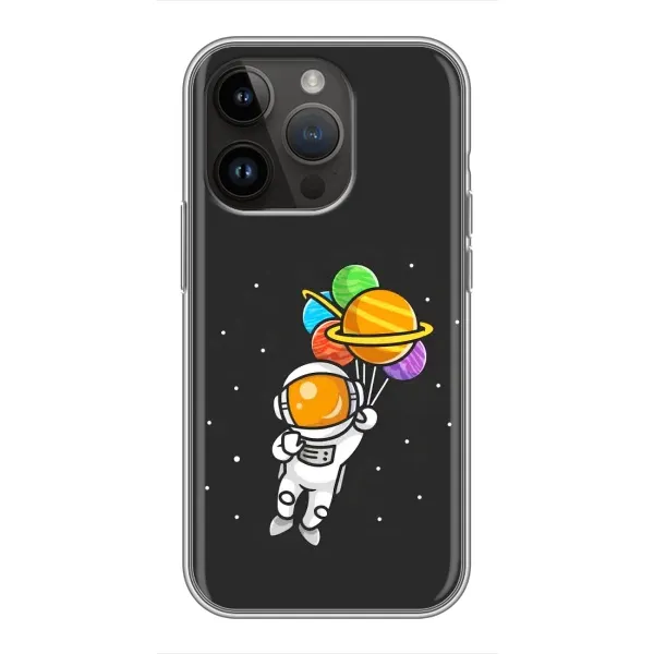Чехол с рисунком «Космонавт с шариками» для iPhone 14 Pro Чехол с рисунком «Космонавт с шариками» для iPhone 14 Pro