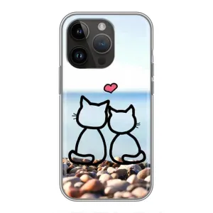 Силіконові Чохли Коханій людині для iPhone 14 Pro (Котейки)