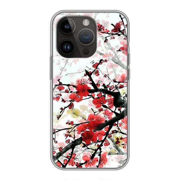 Чехол с рисунком «Красивая Сакура» для iPhone 14 Pro Чехол с рисунком «Красивая Сакура» для iPhone 14 Pro