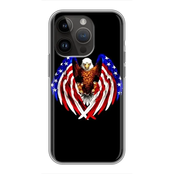 Чехол с рисунком «Крылья США» для iPhone 14 Pro