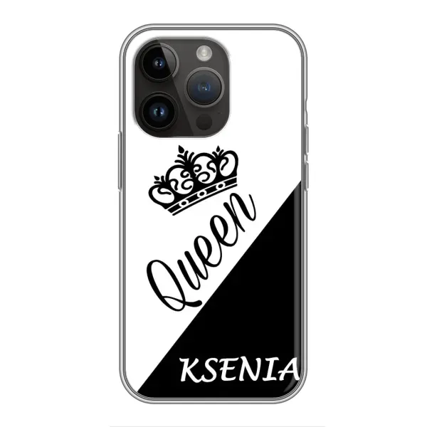 Чехол с рисунком «KSENIA» для iPhone 14 Pro