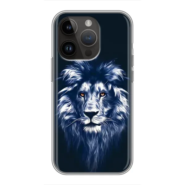 Чохол з малюнком «Лев – синій» для iPhone 14 Pro Чохол з малюнком «Лев – синій» для iPhone 14 Pro