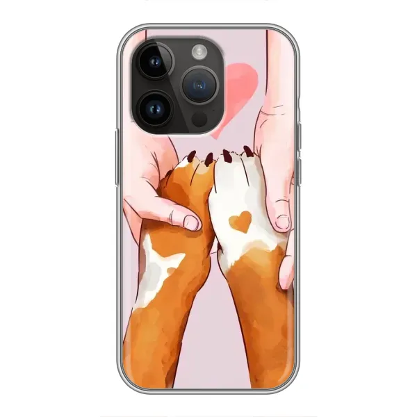 Чехол с рисунком «Любовь к собакам» для iPhone 14 Pro Чехол с рисунком «Любовь к собакам» для iPhone 14 Pro
