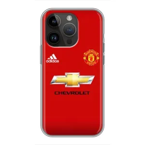 Силіконові Чохли з принтом Футбол на iPhone 14 Pro (Man United)