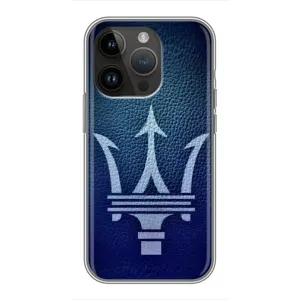 Чехлы с тематикой "Крутые машины" на iPhone 14 Pro (Лого Maserati)