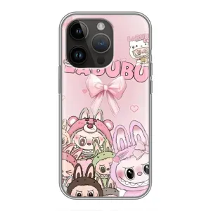 Чехол с принтом Лабубу для iPhone 14 Pro (Монстры Лабубу)