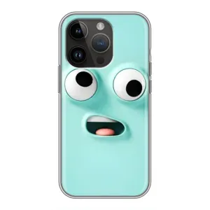 Чохли (ТПУ) (смішні стікери) для iPhone 14 Pro (Кумедне м'ятне обличчя)