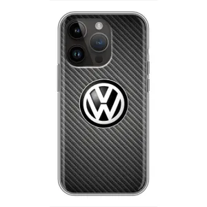 Чехол "Фольксваген" для iPhone 14 Pro (На карбоне)
