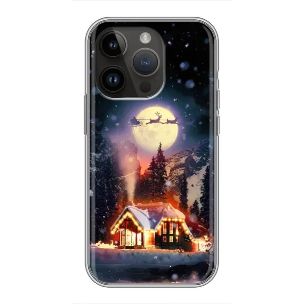 Чехол с рисунком «Настроение зимнее» для iPhone 14 Pro