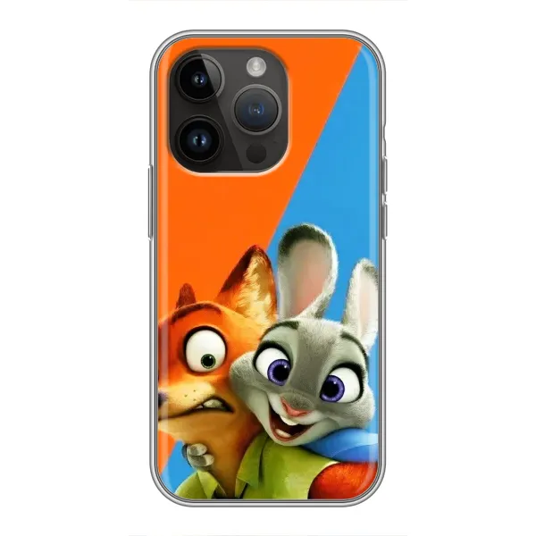 Чехол с рисунком «Ник и Хопс» для iPhone 14 Pro