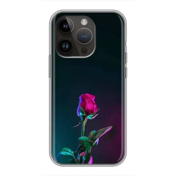 Чехол с рисунком «Ночная роза» для iPhone 14 Pro Чехол с рисунком «Ночная роза» для iPhone 14 Pro