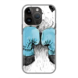 Чехлы с Пандами на iPhone 14 Pro (Панда боксер)