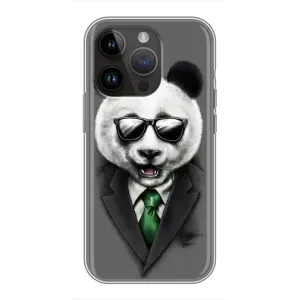 Чехлы с Пандами на iPhone 14 Pro (Панда в очках)