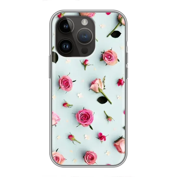 Чехол с рисунком «Разные цветы» для iPhone 14 Pro Чехол с рисунком «Разные цветы» для iPhone 14 Pro
