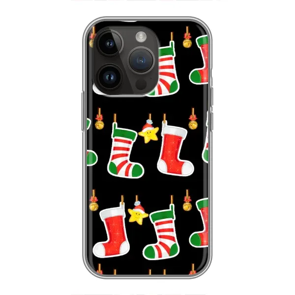 Чехол с рисунком «Рождественские подарки» для iPhone 14 Pro