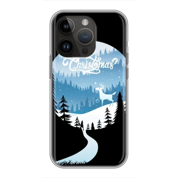 Чехол с рисунком «Рождественский Олень» для iPhone 14 Pro