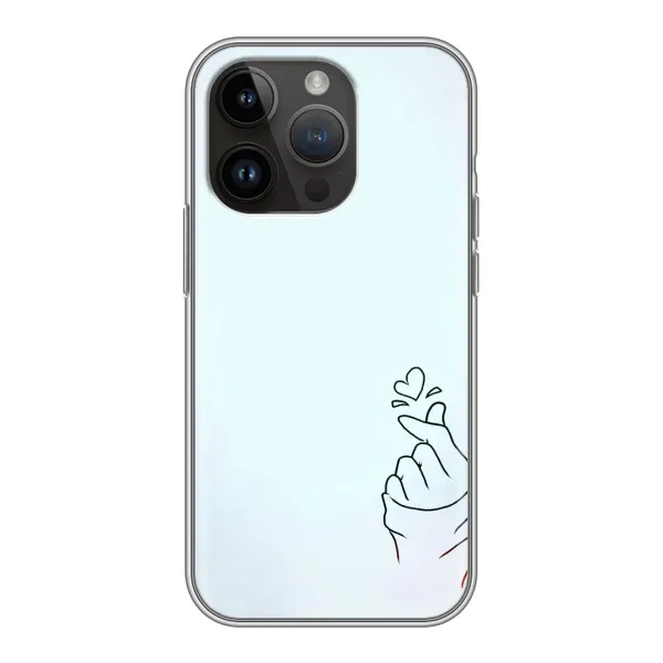 Чехол с рисунком «Сердце на голубом» для iPhone 14 Pro Чехол с рисунком «Сердце на голубом» для iPhone 14 Pro