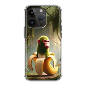 Чехол с мемами тралалело тралала для iPhone 14 Pro (Шимпанзини бананини)