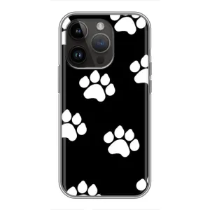 Бампер для iPhone 14 Pro с картинкой "Песики" (Следы собак)