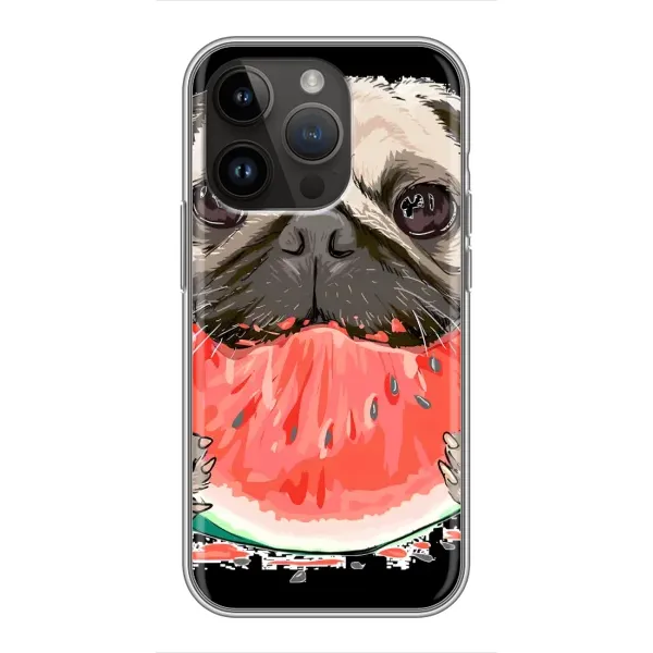 Чехол с рисунком «Смешной Мопс» для iPhone 14 Pro Чехол с рисунком «Смешной Мопс» для iPhone 14 Pro