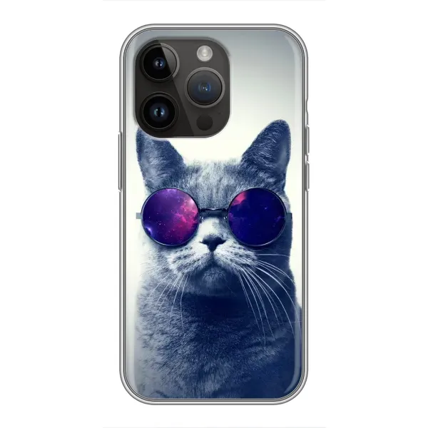 Чехол с рисунком «Стильный КОТ» для iPhone 14 Pro Чехол с рисунком «Стильный КОТ» для iPhone 14 Pro