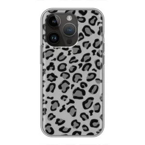 Чехол с леопардовым принтом на iPhone 14 Pro (Темный леопрад)