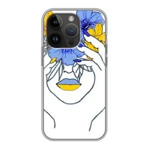Чохол на iPhone 14 Pro (Український дизайн) (Українка на всю голову)