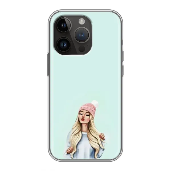 Чехол с рисунком «В шапке» для iPhone 14 Pro Чехол с рисунком «В шапке» для iPhone 14 Pro