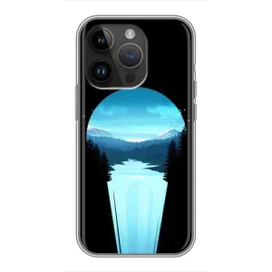 Літній Чохол на iPhone 14 Pro (Синій Водоспад)