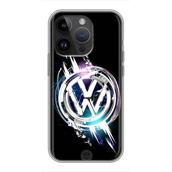 Чехол с рисунком «Volkswagen на черном» для iPhone 14 Pro Чехол с рисунком «Volkswagen на черном» для iPhone 14 Pro