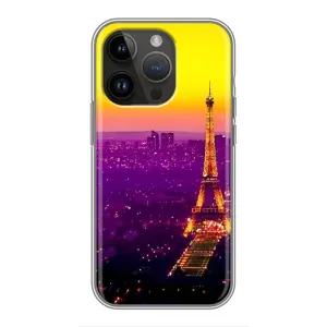 Чохол Ейфелева Вежа на iPhone 14 Pro (Яскрава башня)