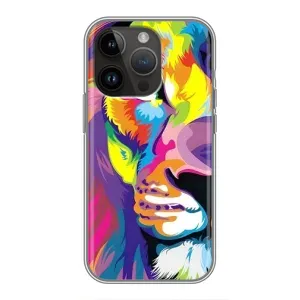 Чехол с картинкой на iPhone 14 Pro (Яркий Лев)