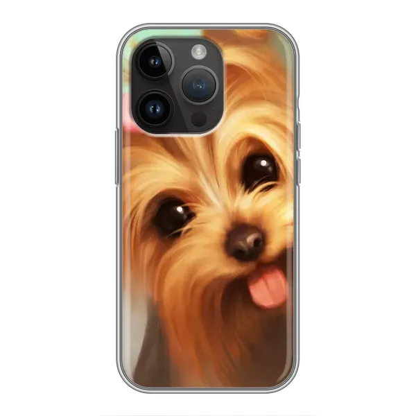 Чехол с рисунком «Йоршенский терьер» для iPhone 14 Pro Чехол с рисунком «Йоршенский терьер» для iPhone 14 Pro