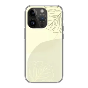 Чохол квітковий дизайн для iPhone 14 Pro (Зелений фон)