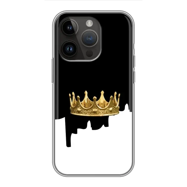 Чехол с рисунком «Золотая корона» для iPhone 14 Pro Чехол с рисунком «Золотая корона» для iPhone 14 Pro
