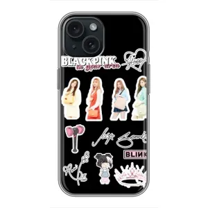 Чехлы с картинкой для iPhone 14 (Арт блэкпинг)