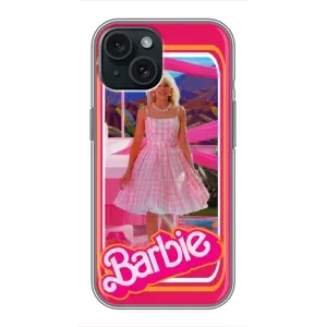 Силиконовый Чехол Барби Фильм на iPhone 14 (Барби Марго)