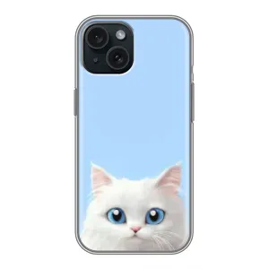 Чохол на тематику: Коти для iPhone 14 (Білий кіт)