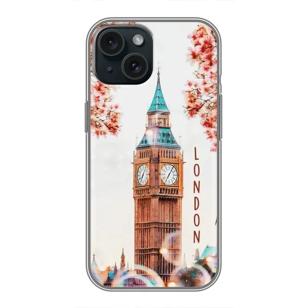 Чохол з малюнком «Годинник Лондон» для iPhone 14