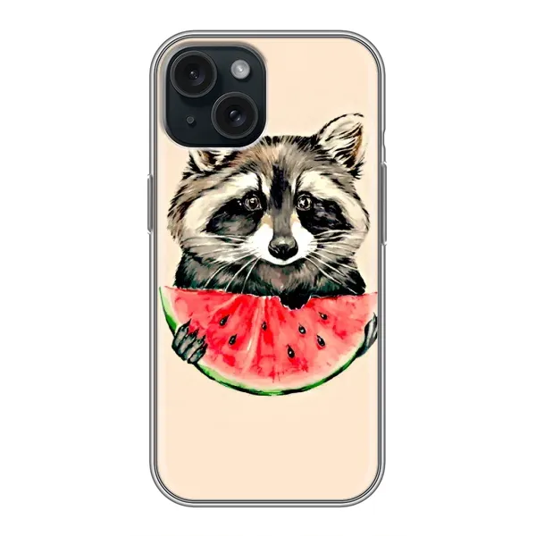 Чехол с рисунком «Енот» для iPhone 14 Чехол с рисунком «Енот» для iPhone 14