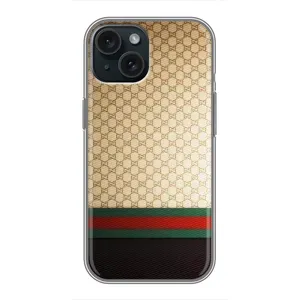 Чехлы Бренд GUCCI для iPhone 14 (Фон Гуччи)