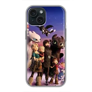 Чехол дракон Беззубик для iPhone 14 (Герои дракона)