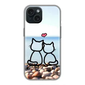 Силиконовые Чехлы Любимому человеку для iPhone 14 (Котейки)